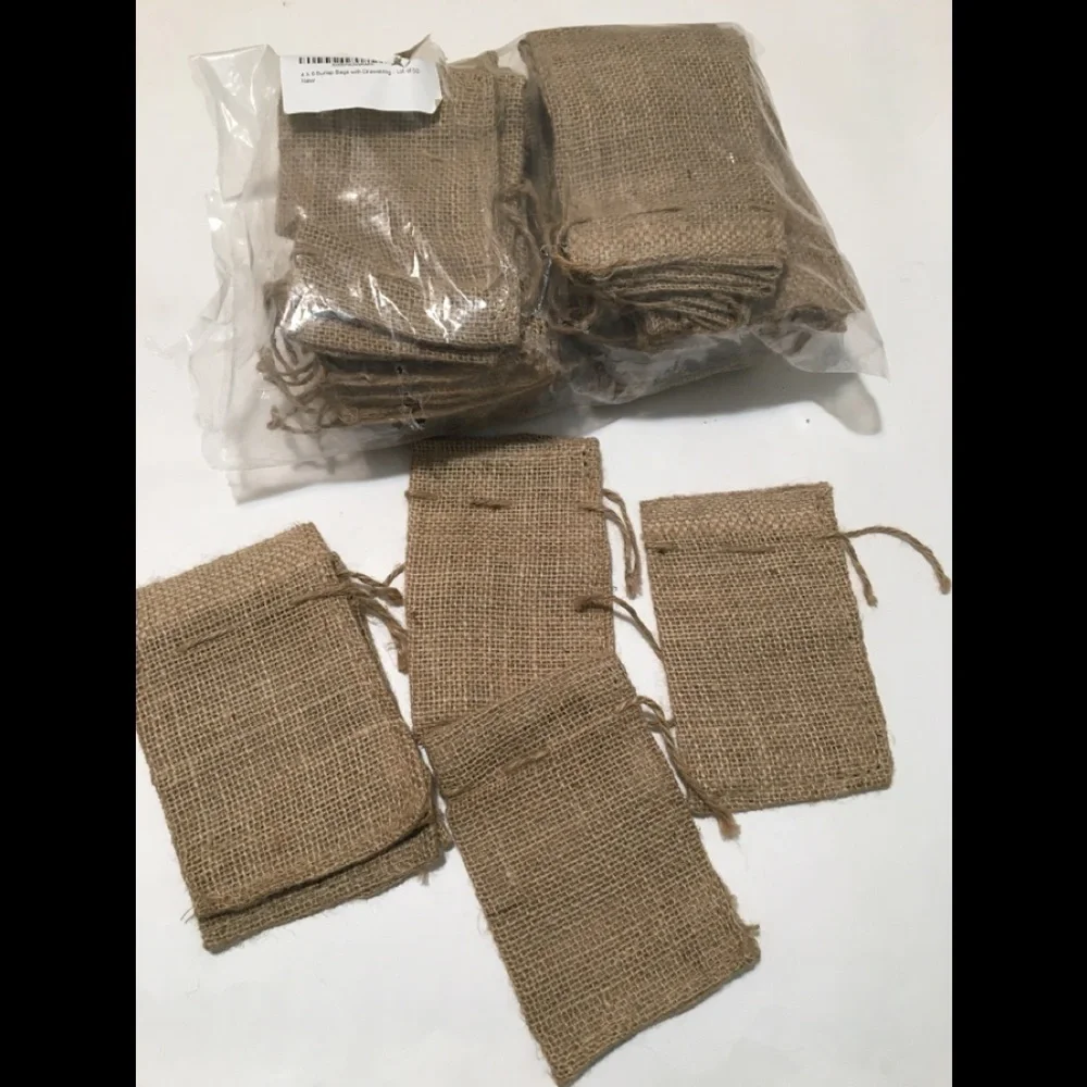50 Burlap Favor Bags